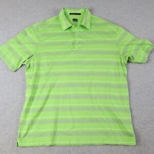 Nike Tiger Woods Polo Shirt Mens Large Fit Dry Performance Golf Short Sleeve